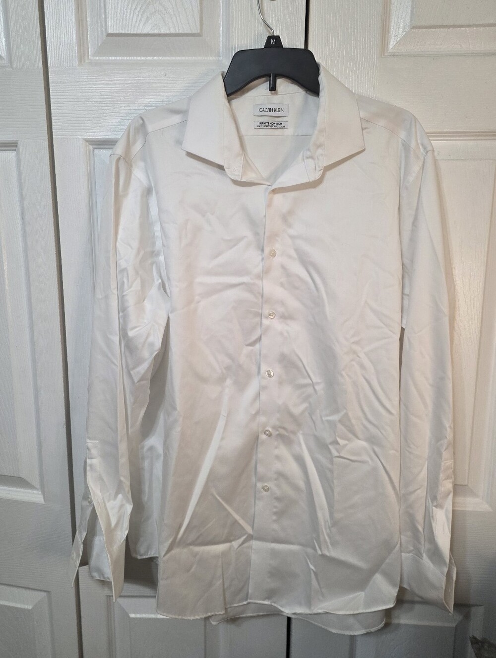 Mens white Calvin Klein Dress Shirt size XL